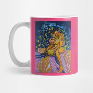 Beautiful colourful nude lovers Mug